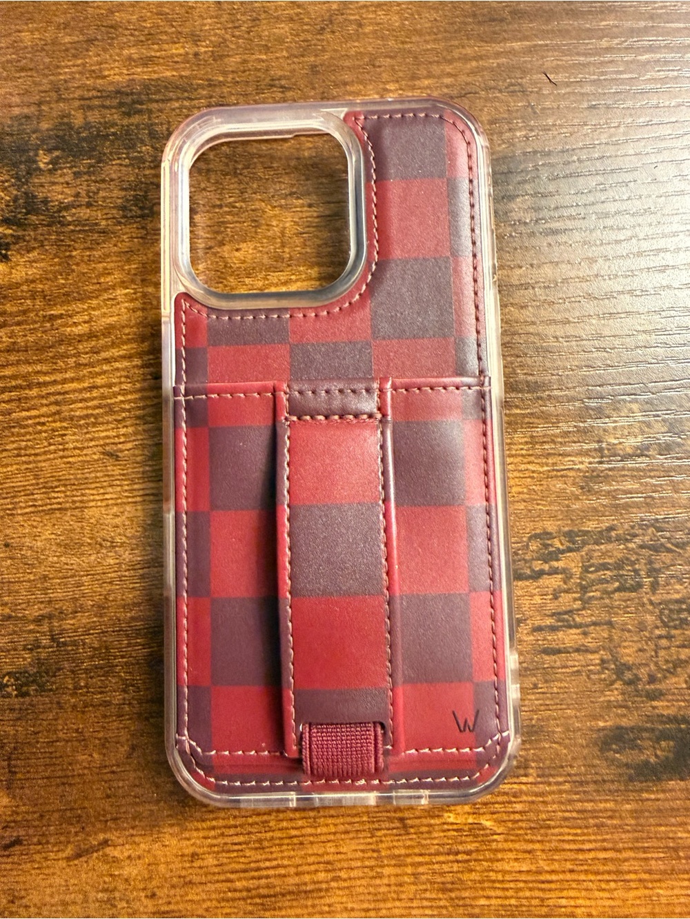 WALLI Cranberry Plaid Phone Case